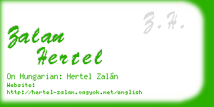 zalan hertel business card